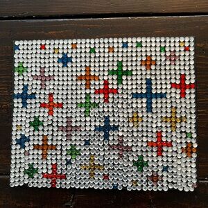 “Night Sky” Colorful Rhinestone Art Piece